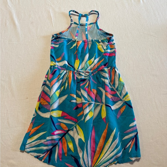 Crazy 8 Tropical Leaf Print Dress Girls Size Medium 7/8 - Picture 4 of 6